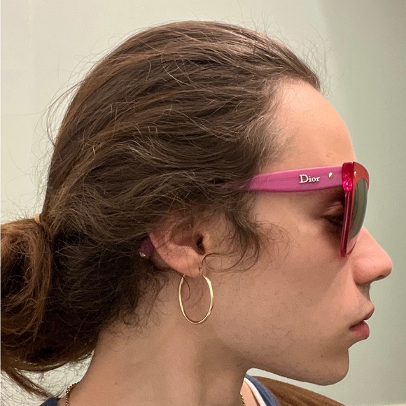 Authentic Dior Red and Pink Cat Eye Sunglasses - Picture 8 of 8